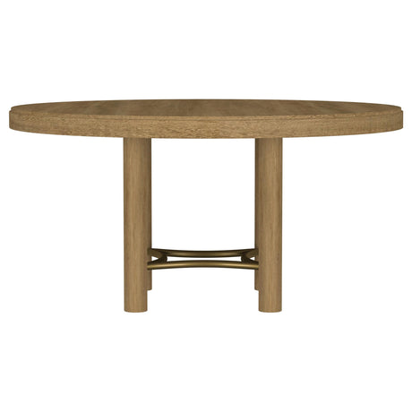  Coaster Furniture Arini 108930 60-inch Round Wood Dining Room Table - Sand Wash IMAGE 4