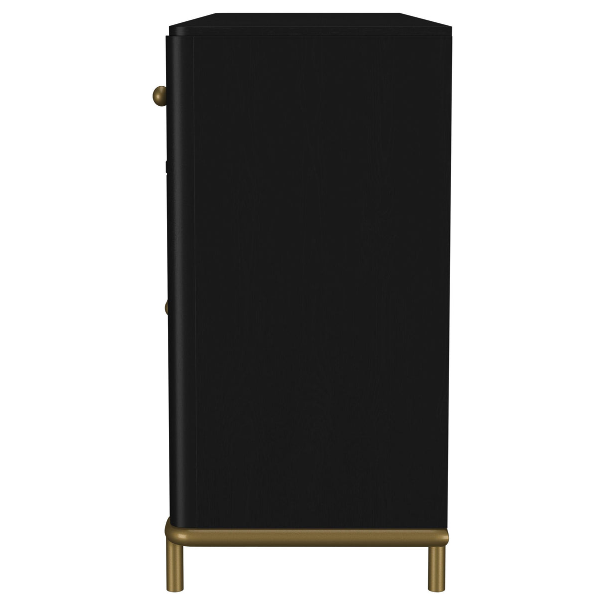  Coaster Furniture Arini 108935BLK 2-drawer Cane Door Dining Sideboard Server - Black IMAGE 4