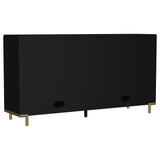  Coaster Furniture Arini 108935BLK 2-drawer Cane Door Dining Sideboard Server - Black IMAGE 5