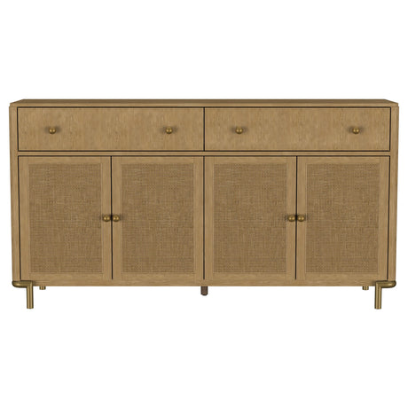  Coaster Furniture Arini 108935SWD 2-drawer Cane Door Dining Sideboard Server - Sand Wash IMAGE 10