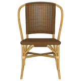  Coaster Furniture Lexley 109122 Set of 2 Woven Rattan Dining Side Chair - Brown IMAGE 2