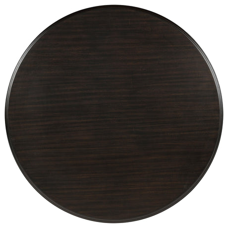  Coaster Furniture Twyla 109230 60-inch Round Wood Dining Room Table - Dark Cocoa IMAGE 4
