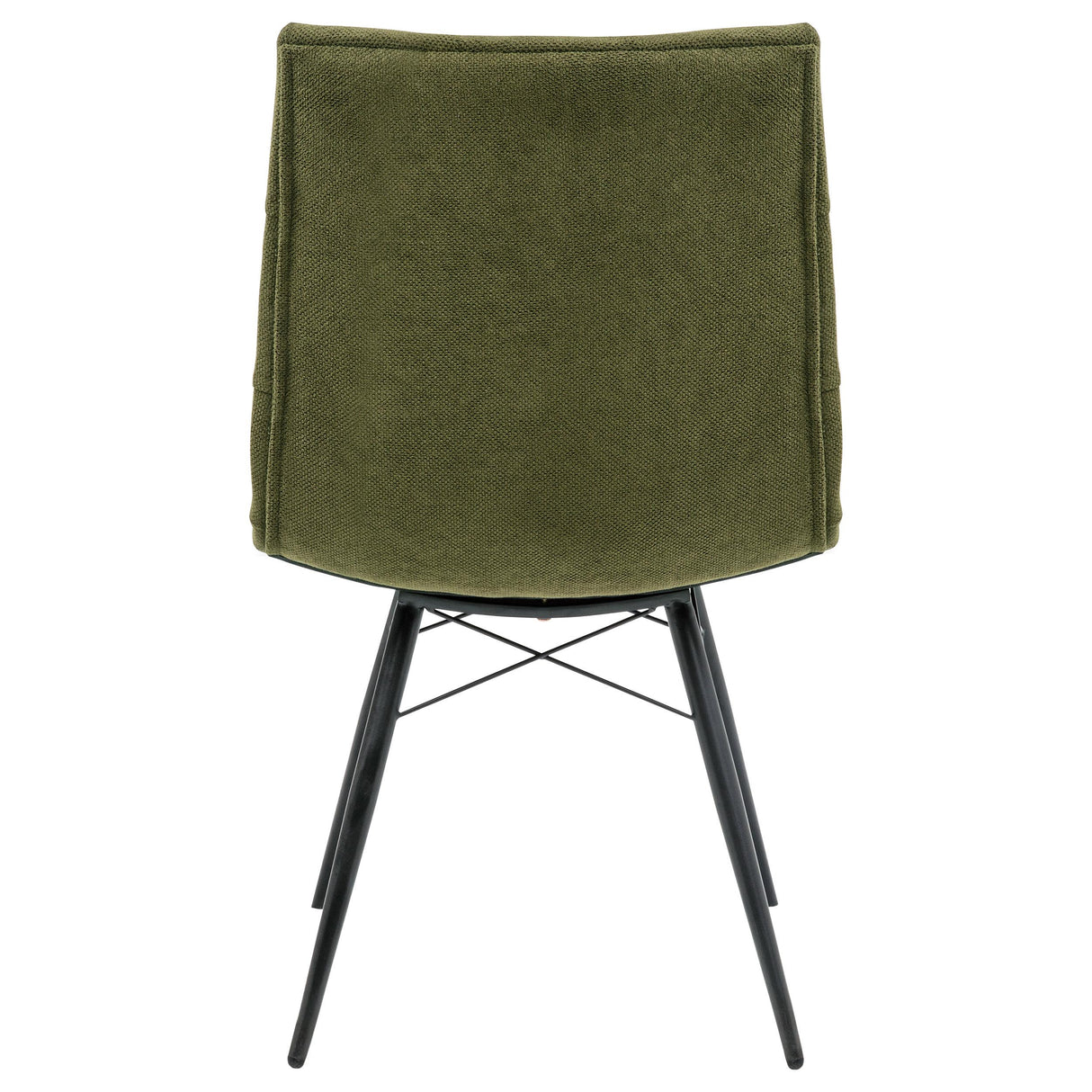  Coaster Furniture Aiken 110332FRT Set of 4 Fabric Upholstered Dining Side Chair - Saddle Forest Green IMAGE 10