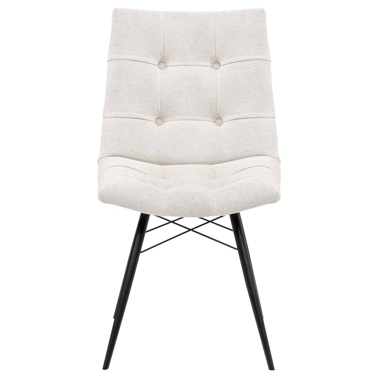  Coaster Furniture Aiken 110332STN Set of 4 Fabric Upholstered Dining Side Chair - Saddle Stone White IMAGE 10