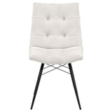  Coaster Furniture Aiken 110332STN Set of 4 Fabric Upholstered Dining Side Chair - Saddle Stone White IMAGE 10