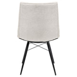  Coaster Furniture Aiken 110332STN Set of 4 Fabric Upholstered Dining Side Chair - Saddle Stone White IMAGE 9