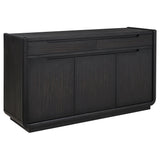  Coaster Furniture Leandro 115395 2-drawer Dining Sideboard Server - Burnished Black IMAGE 1