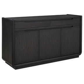  Coaster Furniture Leandro 115395 2-drawer Dining Sideboard Server - Burnished Black IMAGE 1