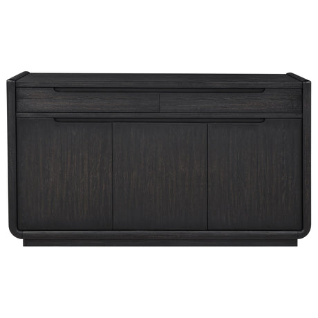  Coaster Furniture Leandro 115395 2-drawer Dining Sideboard Server - Burnished Black IMAGE 5