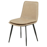  Coaster Furniture Ortega 115472TAN Set of 2 Upholstered Dining Side Chair - Tan IMAGE 2