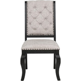  Coaster Furniture Phelps 121232 Set of 2 Upholstered Dining Side Chair - Tan Distressed Noir IMAGE 4