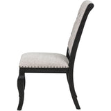  Coaster Furniture Phelps 121232 Set of 2 Upholstered Dining Side Chair - Tan Distressed Noir IMAGE 6