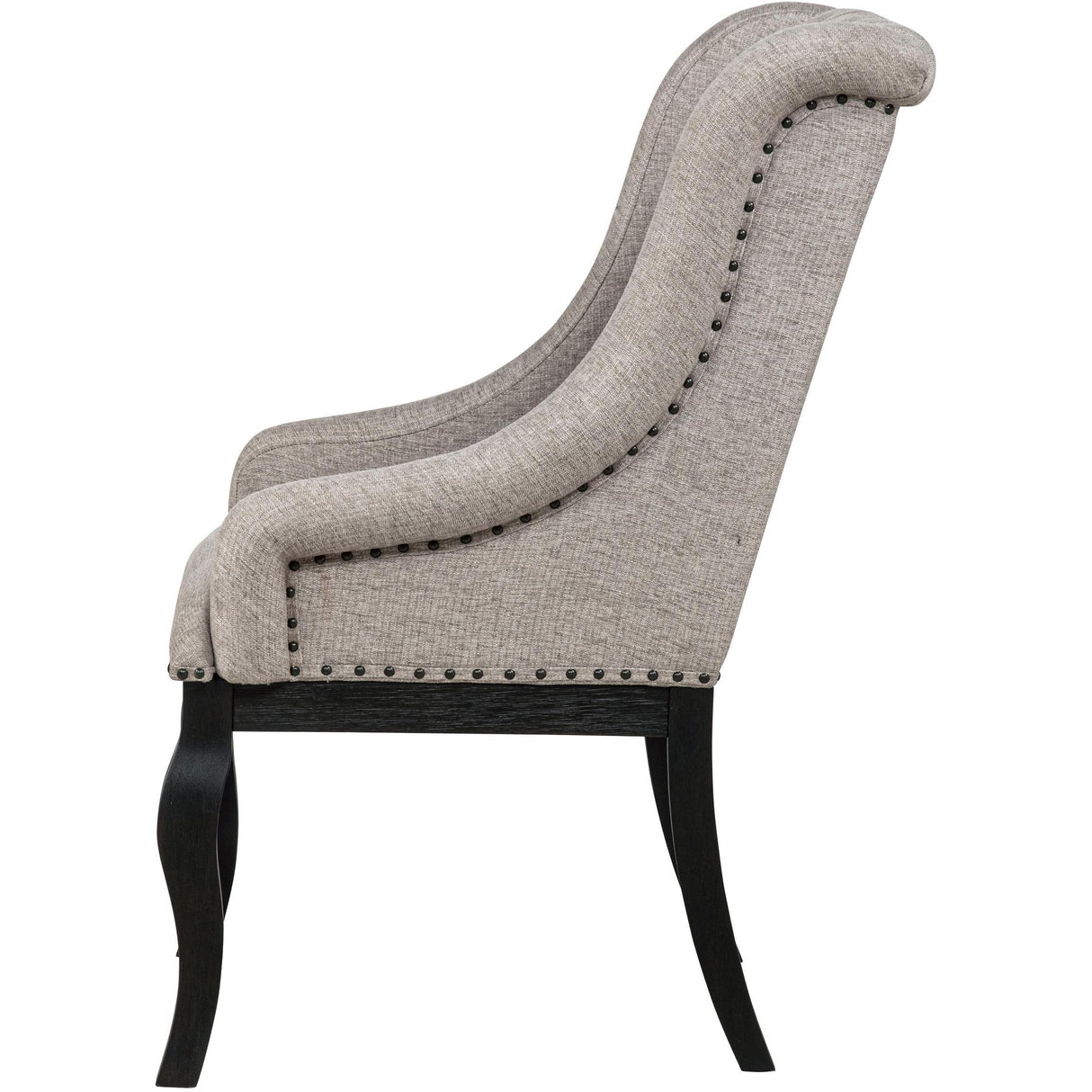  Coaster Furniture Phelps 121233 Set of 2 Upholstered Dining Arm Chair - Tan Distressed Noir IMAGE 6