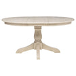  Coaster Furniture Orrison 121261 Oval 62-inch Wood Extension Leaf Dining Table - Linen IMAGE 1