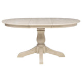  Coaster Furniture Orrison 121261 Oval 62-inch Wood Extension Leaf Dining Table - Linen IMAGE 1