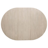  Coaster Furniture Orrison 121261 Oval 62-inch Wood Extension Leaf Dining Table - Linen IMAGE 3