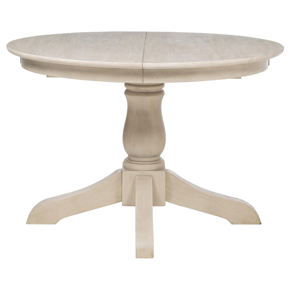  Coaster Furniture Orrison 121261 Oval 62-inch Wood Extension Leaf Dining Table - Linen IMAGE 4
