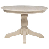  Coaster Furniture Orrison 121261 Oval 62-inch Wood Extension Leaf Dining Table - Linen IMAGE 4