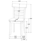  Coaster Furniture Orrison 121262 Set of 2 Ladder Back Dining Side Chair - Linen IMAGE 10