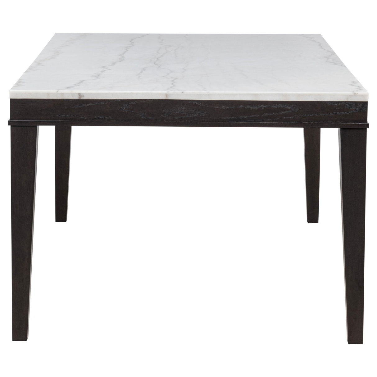  Coaster Furniture Averill 121291 72-inch Rectangular White Marble Top Dining Table - Coffee Bean IMAGE 11