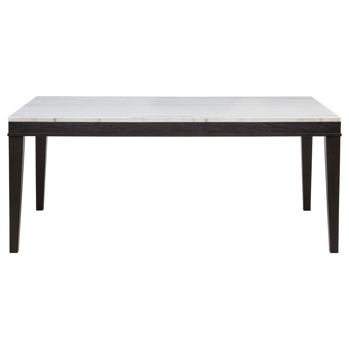  Coaster Furniture Averill 121291 72-inch Rectangular White Marble Top Dining Table - Coffee Bean IMAGE 6