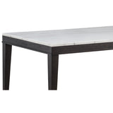 Coaster Furniture Averill 121291 72-inch Rectangular White Marble Top Dining Table - Coffee Bean IMAGE 7