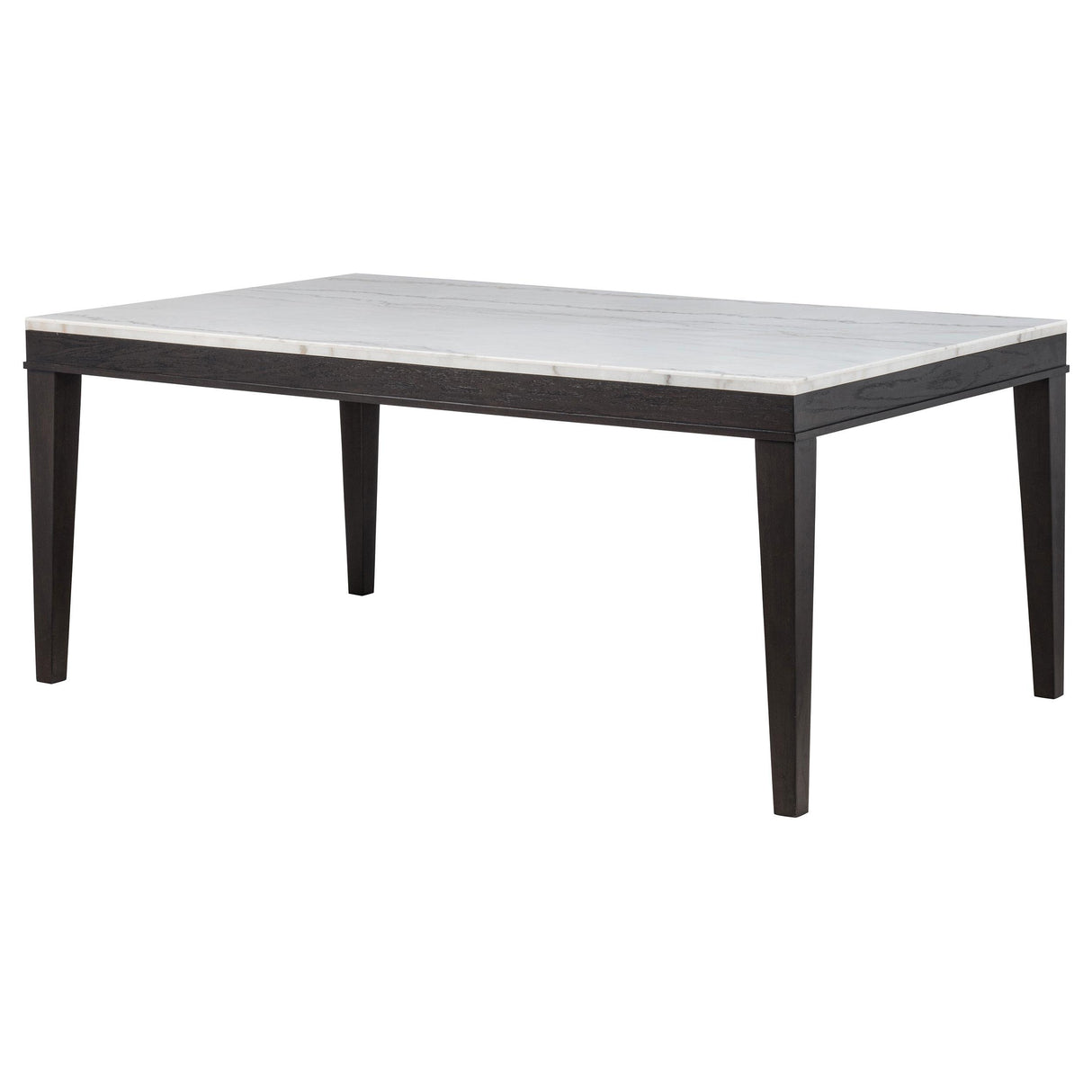  Coaster Furniture Averill 121291 72-inch Rectangular White Marble Top Dining Table - Coffee Bean IMAGE 8