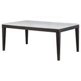  Coaster Furniture Averill 121291 72-inch Rectangular White Marble Top Dining Table - Coffee Bean IMAGE 8