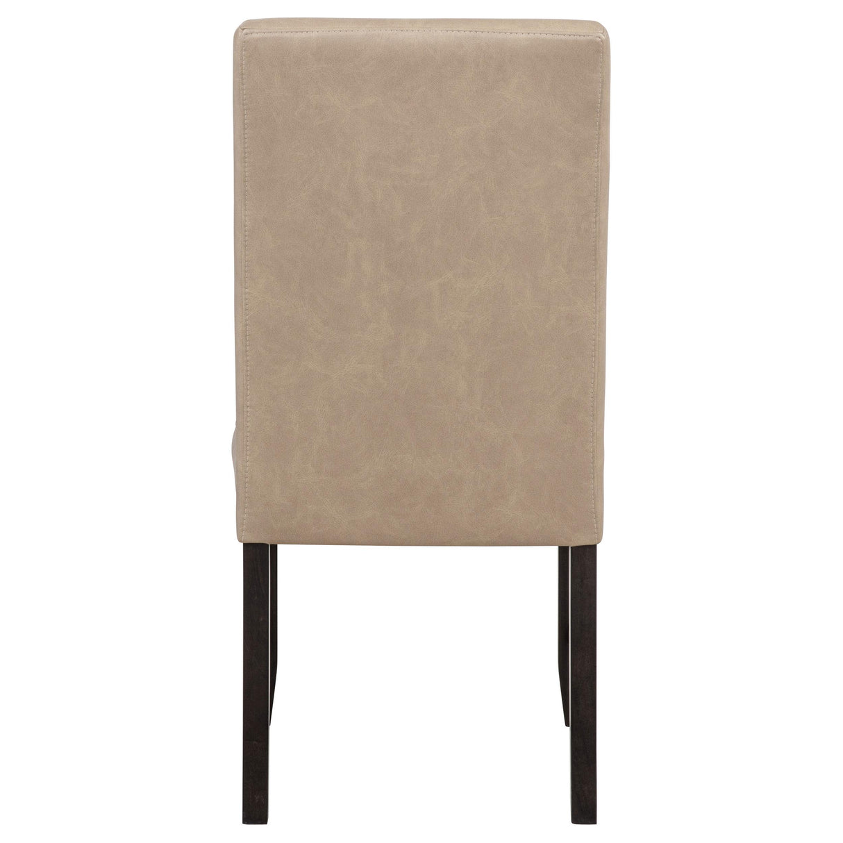  Coaster Furniture Averill 121292TAN Set of 2 Faux Leather Upholstered Dining Side Chair - Tan IMAGE 6