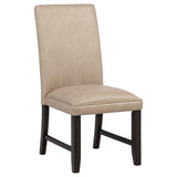  Coaster Furniture Averill 121292TAN Set of 2 Faux Leather Upholstered Dining Side Chair - Tan IMAGE 7
