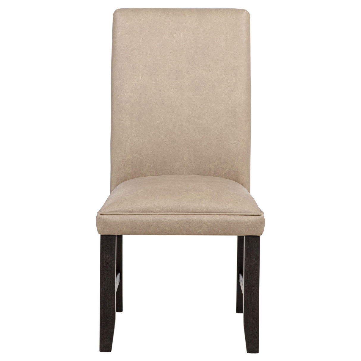  Coaster Furniture Averill 121292TAN Set of 2 Faux Leather Upholstered Dining Side Chair - Tan IMAGE 9