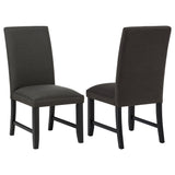  Coaster Furniture Berning 121702CHR Set of 2 Fabric Upholstered Parson Side Chair - Charcoal Grey IMAGE 1