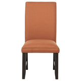  Coaster Furniture Berning 121702SLM Set of 2 Fabric Upholstered Parson Side Chair - Salmon Orange IMAGE 8