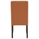  Coaster Furniture Berning 121702SLM Set of 2 Fabric Upholstered Parson Side Chair - Salmon Orange IMAGE 9