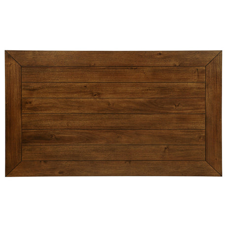  Coaster Furniture Atwood 121761 Rectangular Wood Dining Table - Warm Brown IMAGE 5