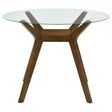  Coaster Furniture Paxton 122178BG Round 48-inch Glass Top Counter Height Dining Table - Brown IMAGE 1