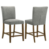  Coaster Furniture Paxton 122179GRY Set of 2 Upholstered Counter Height Dining Chair - Grey IMAGE 1