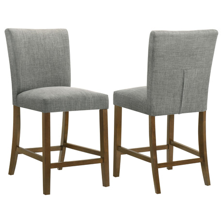  Coaster Furniture Paxton 122179GRY Set of 2 Upholstered Counter Height Dining Chair - Grey IMAGE 1