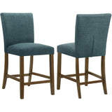  Coaster Furniture Paxton 122179TLB Set of 2 Upholstered Counter Height Dining Chair - Blue IMAGE 1