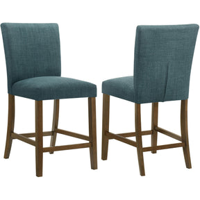  Coaster Furniture Paxton 122179TLB Set of 2 Upholstered Counter Height Dining Chair - Blue IMAGE 1