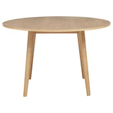  Coaster Furniture Andrews 122500 48-inch Round Wood Dining Room Table - Light Ash IMAGE 7
