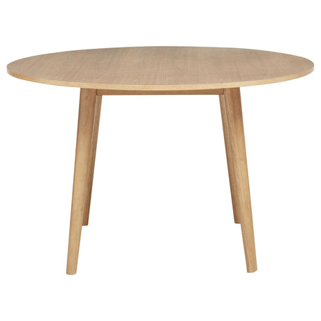  Coaster Furniture Andrews 122500 48-inch Round Wood Dining Room Table - Light Ash IMAGE 7