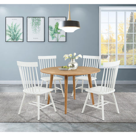  Coaster Furniture Andrews 122500 48-inch Round Wood Dining Room Table - Light Ash IMAGE 9