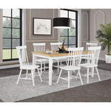  Coaster Furniture Andrews 122501 66-inch Rectangular Dining Table - Light Ash/White IMAGE 11