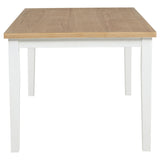  Coaster Furniture Andrews 122501 66-inch Rectangular Dining Table - Light Ash/White IMAGE 2