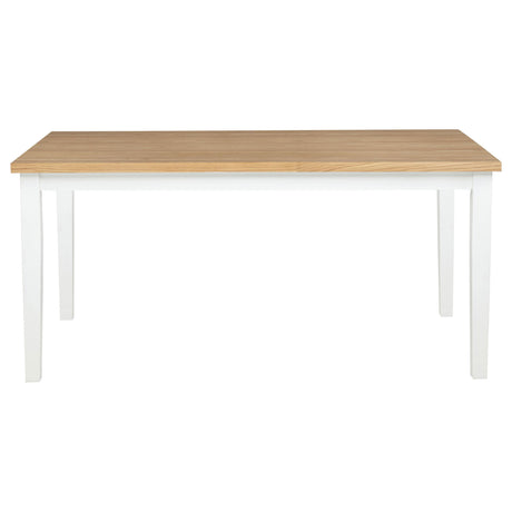  Coaster Furniture Andrews 122501 66-inch Rectangular Dining Table - Light Ash/White IMAGE 7