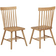  Coaster Furniture Andrews 122502 Set of 2 Windsor Spindle Back Dining Side Chair - Light Ash IMAGE 1