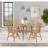  Coaster Furniture Andrews 122502 Set of 2 Windsor Spindle Back Dining Side Chair - Light Ash IMAGE 13