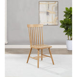  Coaster Furniture Andrews 122502 Set of 2 Windsor Spindle Back Dining Side Chair - Light Ash IMAGE 2