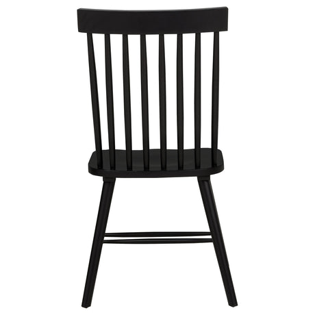  Coaster Furniture Andrews 122502BLK Set of 2 Windsor Spindle Back Dining Side Chair - Black IMAGE 11